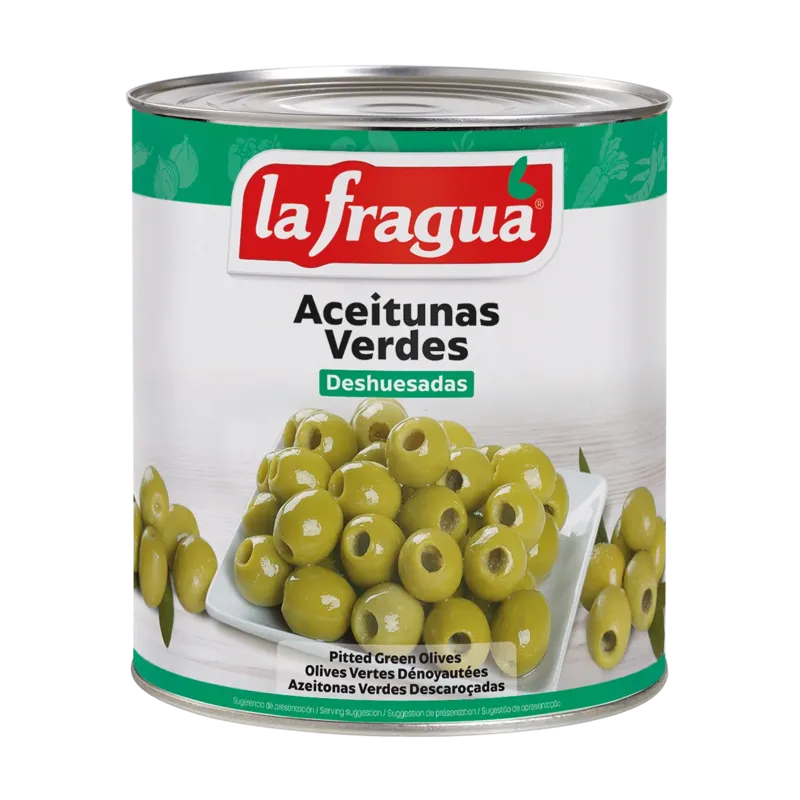 Aceitunas Verdes Deshuesadas 320/340 I Lata 3 kg (A10) · 3 unidades · La Fragua