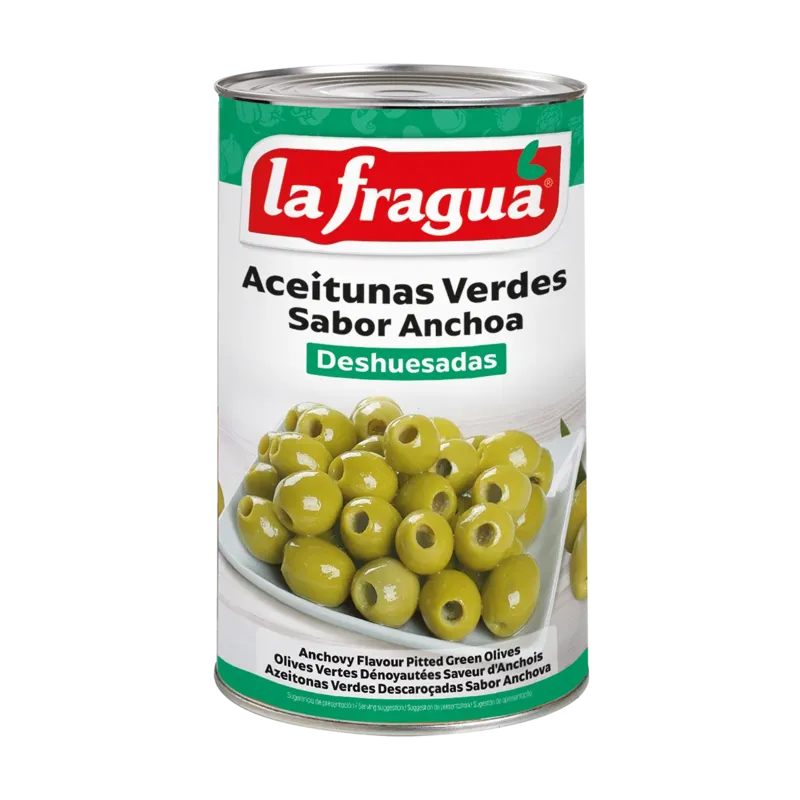 Aceitunas Sabor Anchoa Deshuesadas 340/360 I 5 kg Variedad: Hojiblanca · 3 unidades · La Fragua