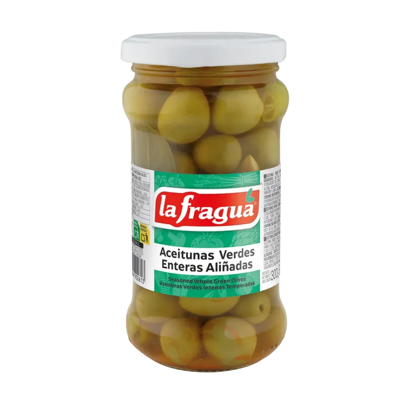 Aceitunas Verdes Enteras Aliñadas Tarro-314 · 12 unidades · La Fragua
