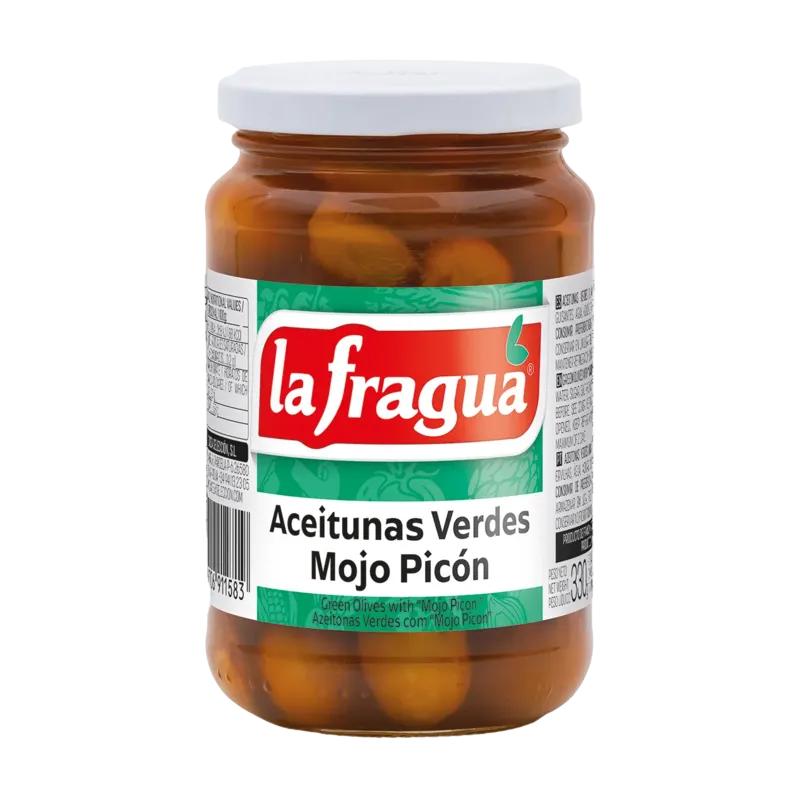 Aceitunas Verdes Mojo Picón I Tarro-370 · 12 unidades · La Fragua