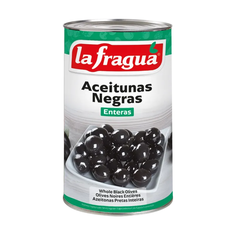 Aceitunas Negras Enteras 241/260 I Lata 5 kg Variedad: Hojiblanca · 3 unidades · La Fragua