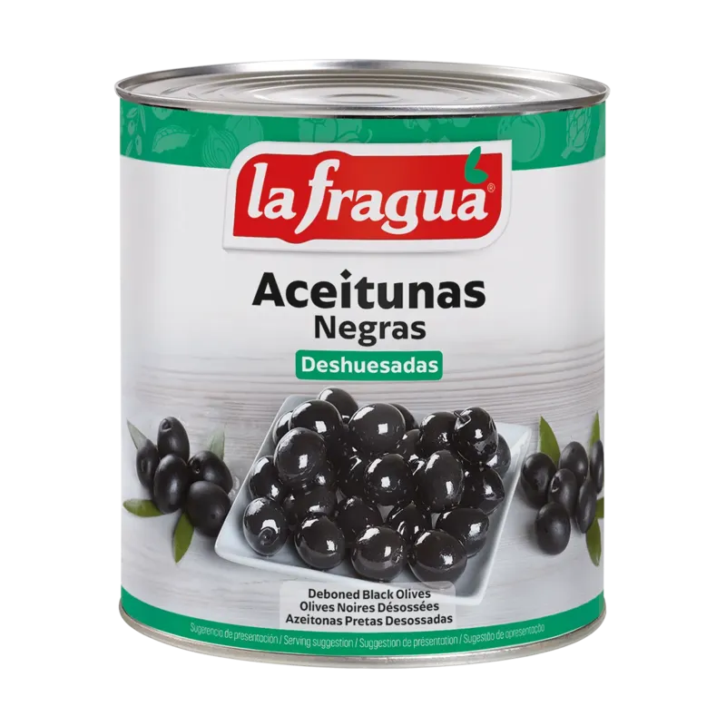 Aceitunas Negras Deshuesadas 241/260 I Lata 3 kg (A10) Variedad: Hojiblanca · 3 unidades · La Fragua