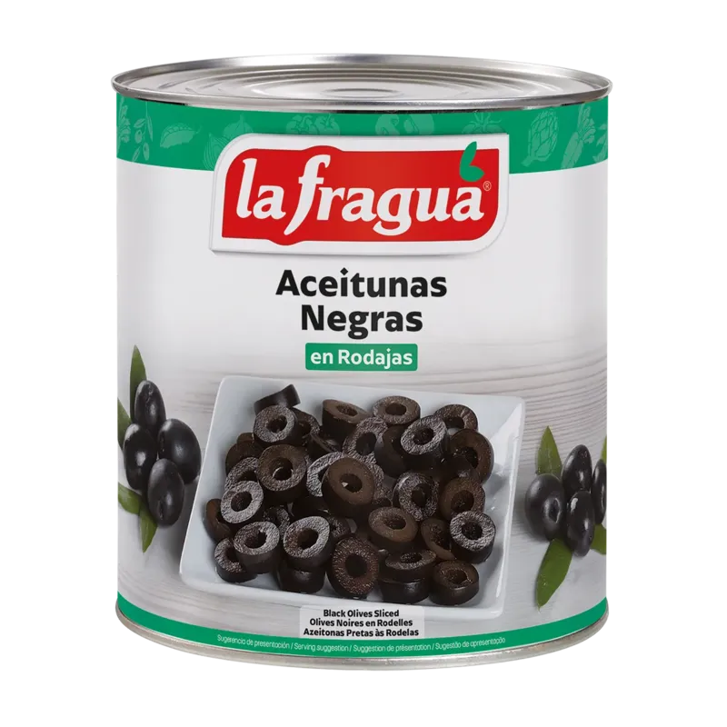 Aceitunas Negras en Rodajas I Lata 3 kg (A10) · 6 unidades · La Fragua