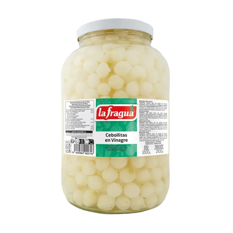 Cebollitas en Vinagre 18-21 I Tarro Galón (5 kg) · 3 unidades · La Fragua
