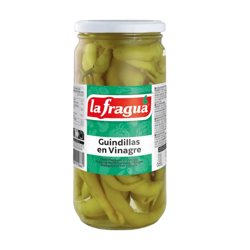 Guindillas en Vinagre I Tarro-720 · 12 unidades · La Fragua