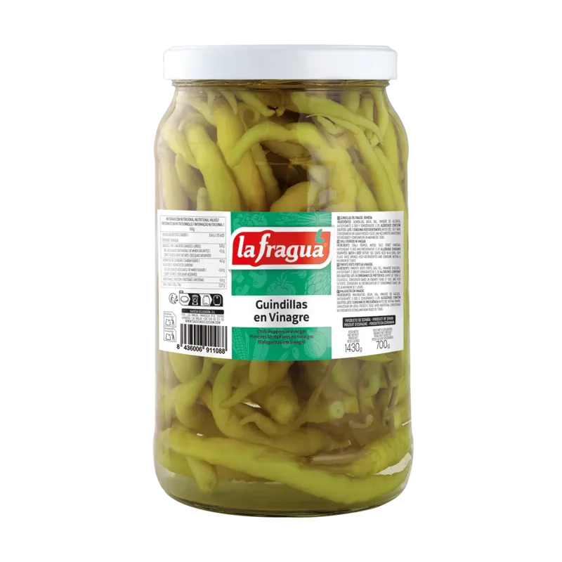 Guindillas en Vinagre I Tarro 1/2 Galón (2 kg) · 6 unidades · La Fragua
