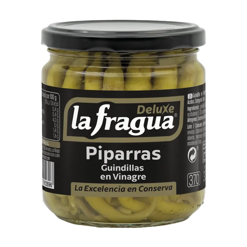 Guindilla-Piparra en Vinagre Extra Tarro-370 · 12 unidades · La Fragua
