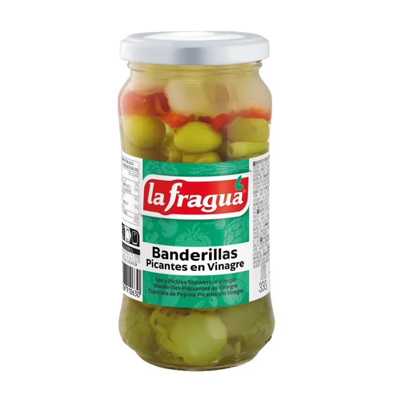 Banderillas Picantes Pepino Partido I Tarro-370 · 24 unidades · La Fragua