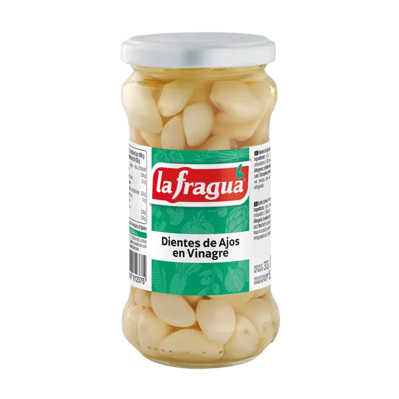 Dientes de Ajos en Vinagre I Tarro-314 · 24 unidades · La Fragua