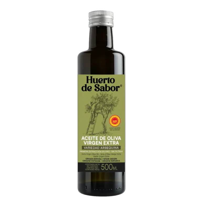 Aceite de Oliva Virgen Extra Arbequina Cristal 500 ml Acidez: <= 0,8º · 6 unidades · La Fragua