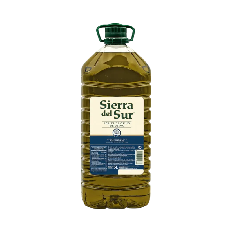 Aceite de Orujo de Oliva PET 5 L Acidez: <= 1º · 3 unidades · La Fragua