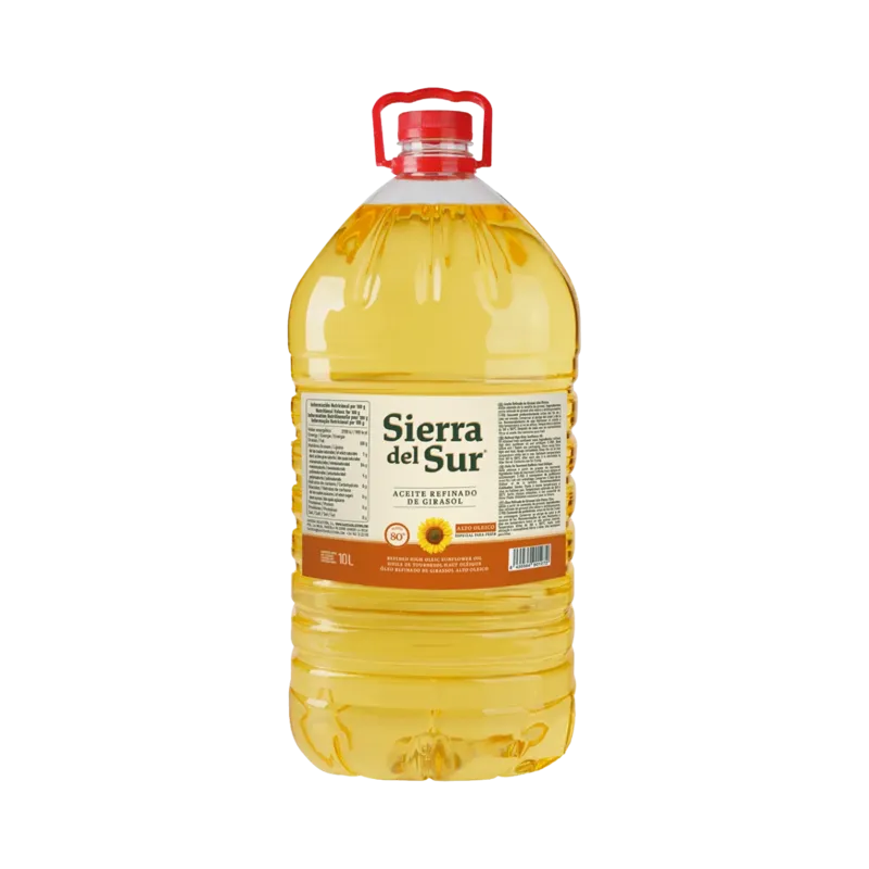 Aceite de Girasol Alto Oleico 80% Premium PET 10 L Acidez: <= 0,2º · La Fragua
