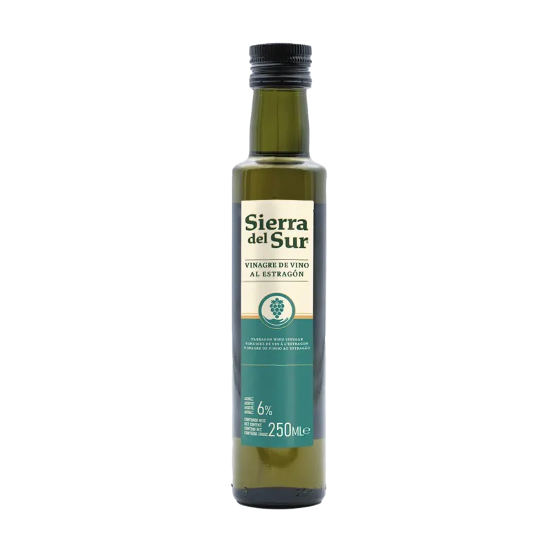 Vinagre de Vino al Estragón Botella 250 ml · 12 unidades · La Fragua