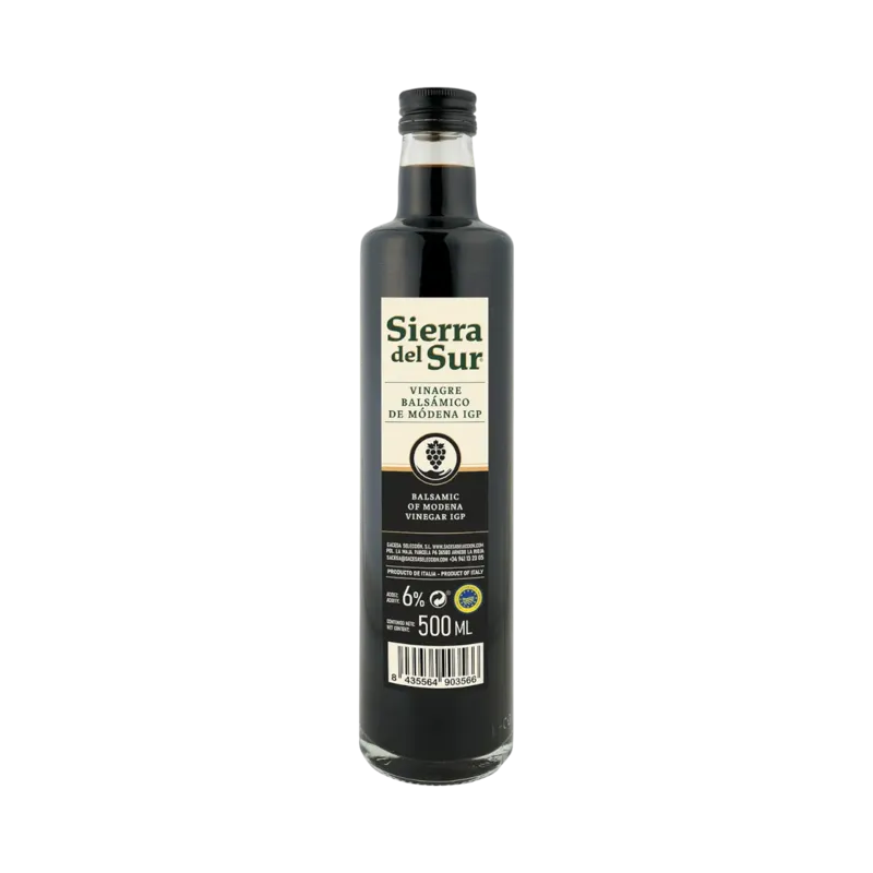 Vinagre Balsámico Botella 500 ml Acidez: 6 % · 12 unidades · La Fragua