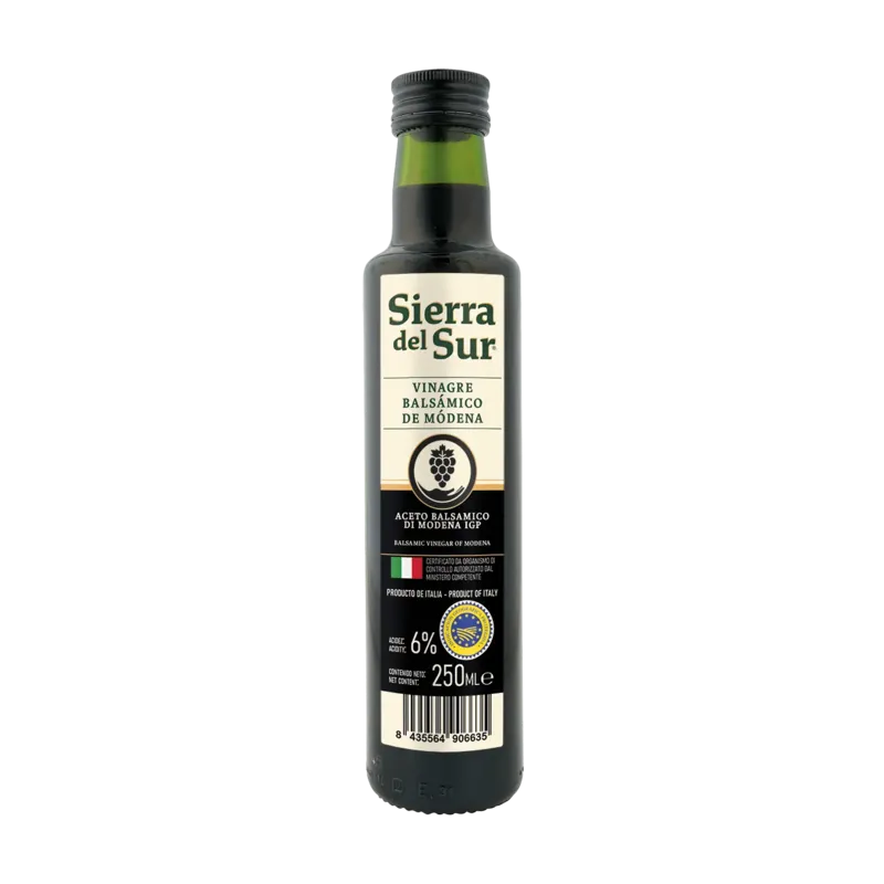 Vinagre Balsámico de Módena IGP Botella 250 ml Acidez: 6% · 12 unidades · La Fragua
