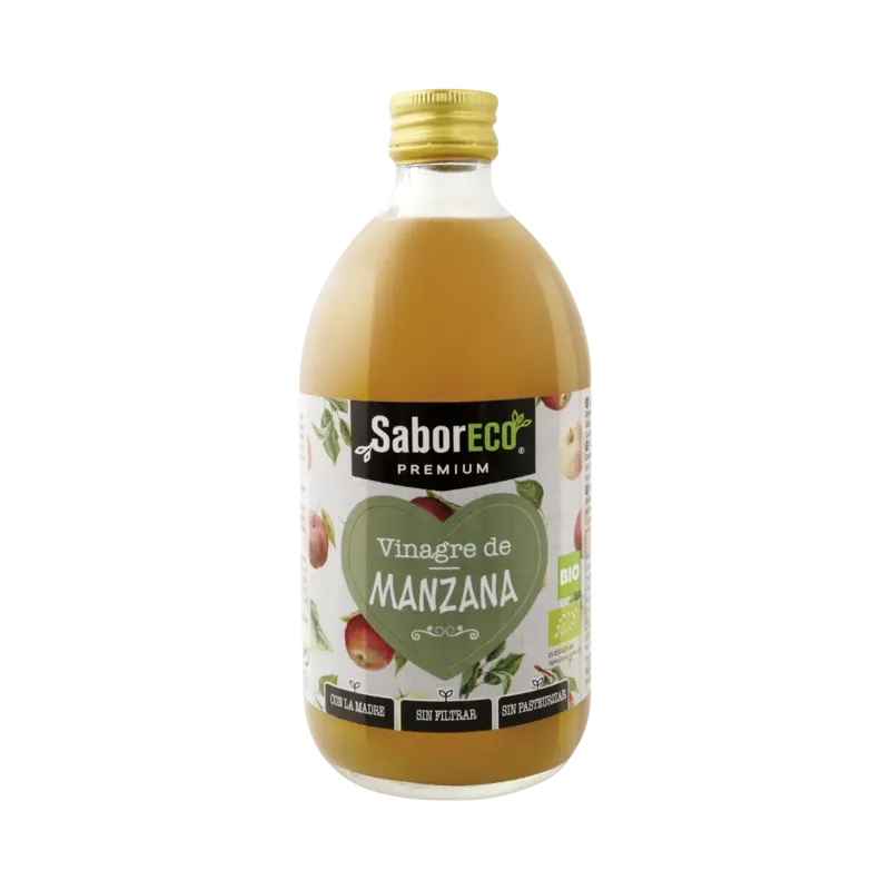 Vinagre de Manzana Sin Filtrar BIO Botella 500 ml (con la Madre) · 12 unidades · La Fragua