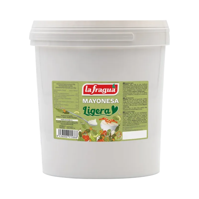 Mayonesa Ligera (33% Aceite) Cubo 10 kg · La Fragua