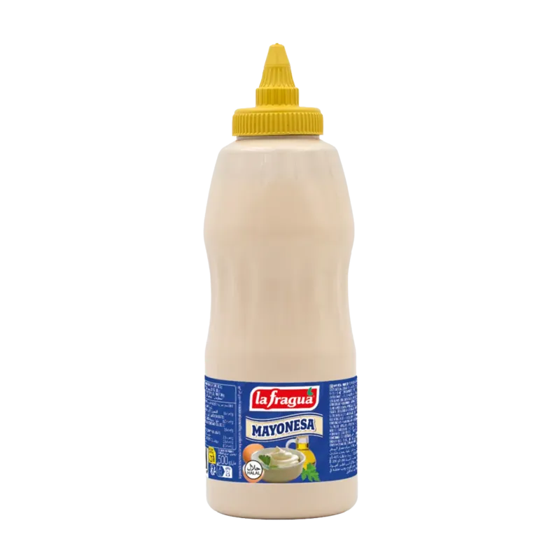 Mayonesa (65% Aceite Girasol) Biberón 500 g Tapón giratorio · 12 unidades · La Fragua