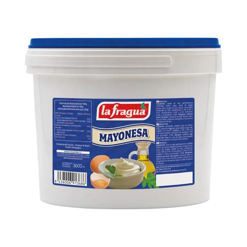 Mayonesa (65% Aceite) Cubo 4 kg · 4 unidades · La Fragua