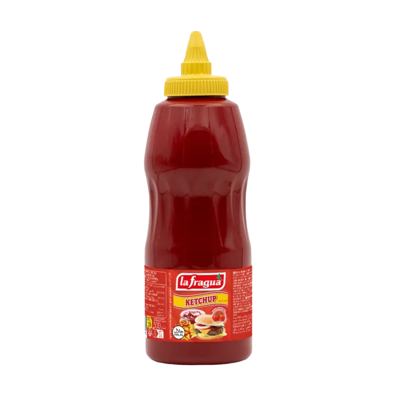 Ketchup Biberón 500 g Tapón giratorio · 12 unidades · La Fragua