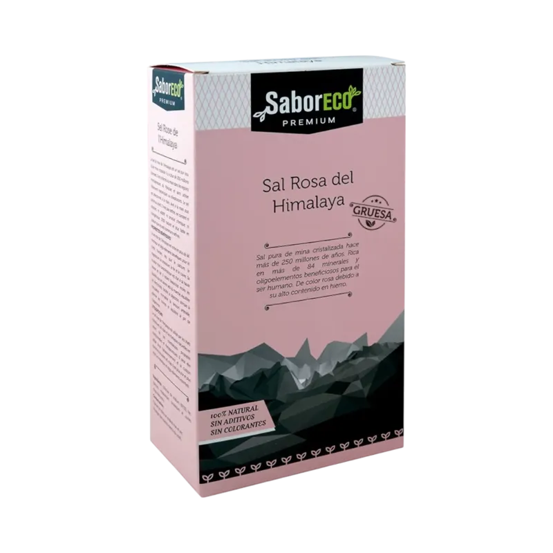 Sal Gema Rosa Gruesa del Himalaya Caja 1 kg · 6 unidades · La Fragua