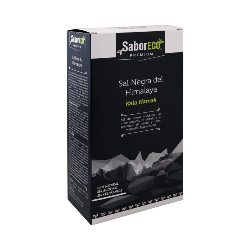 Sal Gema Negra del Himalaya Caja 1 kg (Kala Namak) · 6 unidades · La Fragua