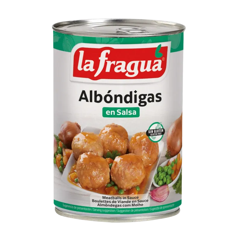 Albóndigas en Salsa Lata 1/2 kg F.A. - Apilable · 12 unidades · La Fragua