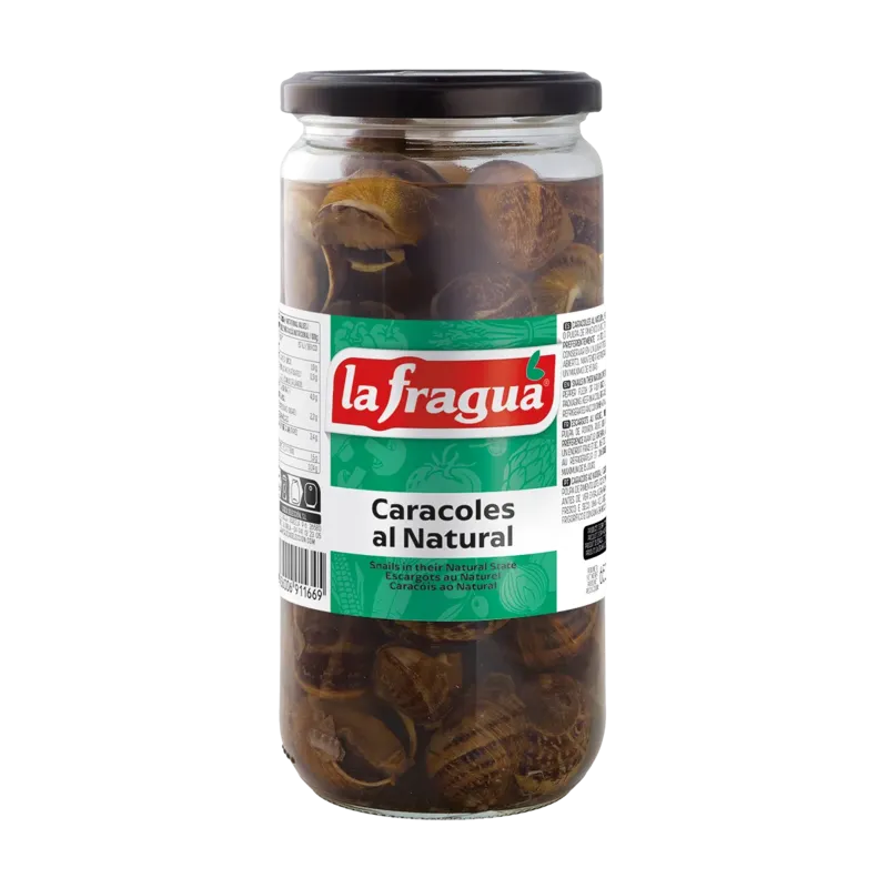 Caracoles al Natural Tarro-720 · 12 unidades · La Fragua