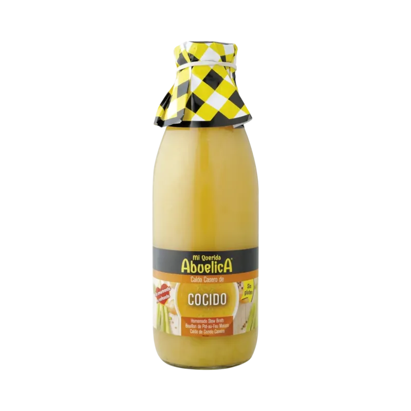 Caldo de Cocido Botella 1 L · 12 unidades · La Fragua
