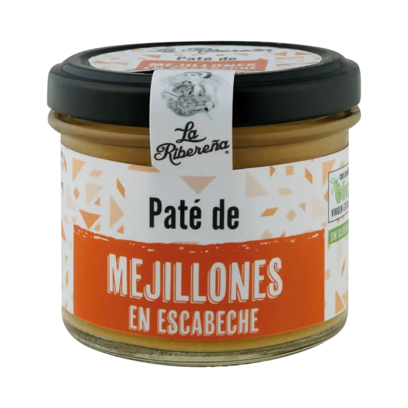Paté de Mejillones en Escabeche Tarro-110 g · 12 unidades · La Fragua