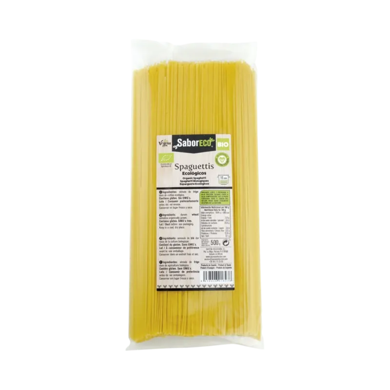 Espaguetis BIO Bolsa 500 g · 12 unidades · La Fragua