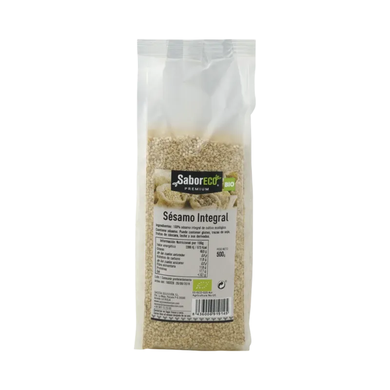 Sésamo Integral BIO Bolsa 500 g · 8 unidades · La Fragua