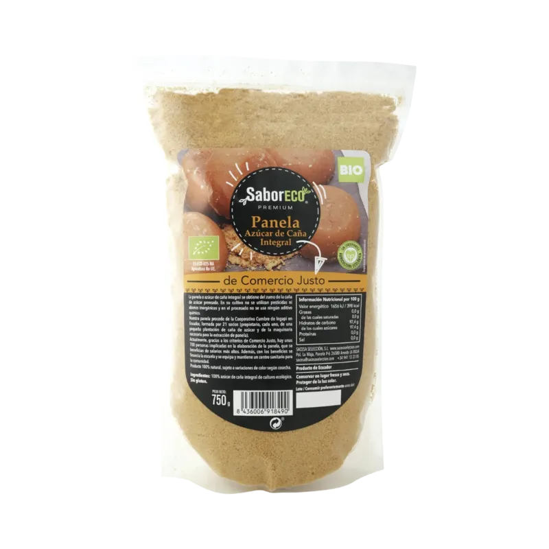 Azúcar Panela BIO Bolsa Doypack 750 g · 9 unidades · La Fragua
