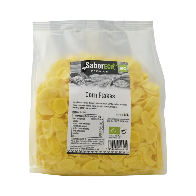 Cornflakes BIO Bolsa 375 g · 6 unidades · La Fragua