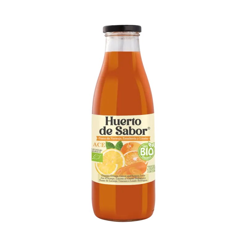Zumo ACE BIO Botella 750 ml (Zanahoria, Naranja y Limón) · 12 unidades · La Fragua