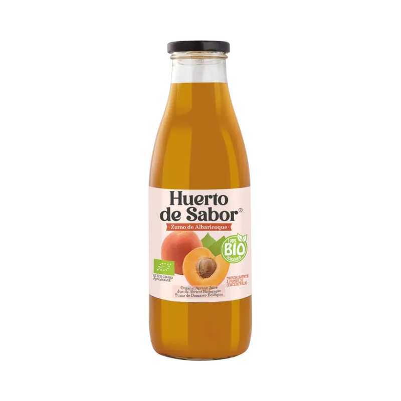 Zumo de Albaricoque BIO Botella 750 ml · 12 unidades · La Fragua