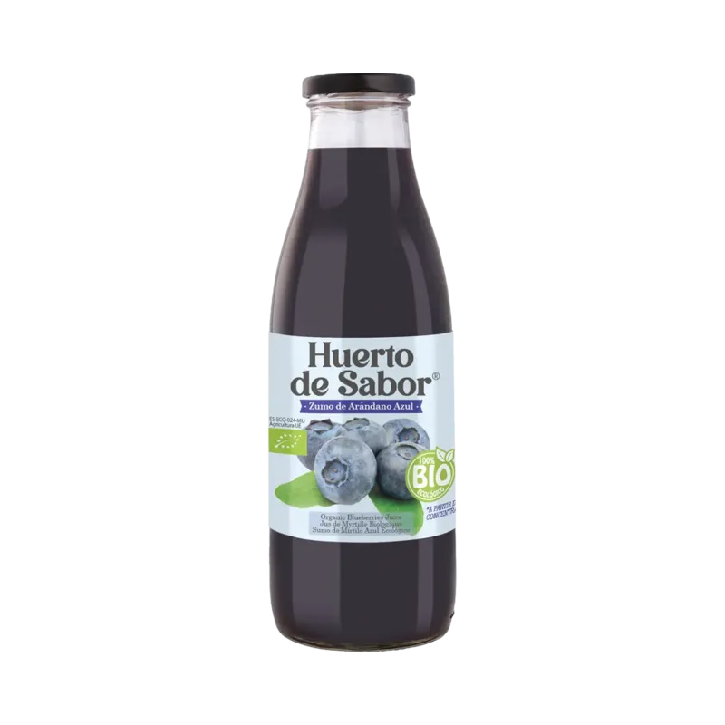 Zumo de Arándano Azul BIO Botella 750 ml · 12 unidades · La Fragua