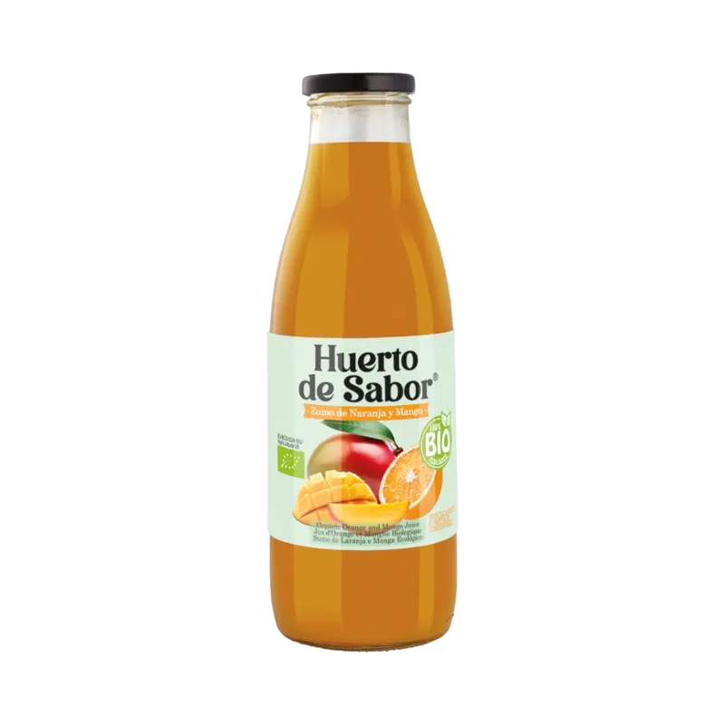 Zumo de Naranja y Mango BIO Botella 750 ml · 12 unidades · La Fragua