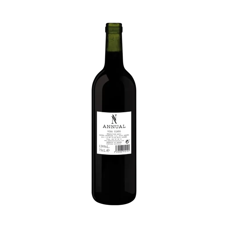 Vino Tinto Joven Tirilla Botella 3/4 L 13% Vol. Año 2025 · 12 unidades · La Fragua