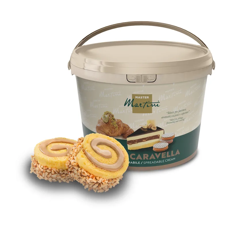 Caravella Gran Leche y Avellana · cubo de 5 kg · Master Martini