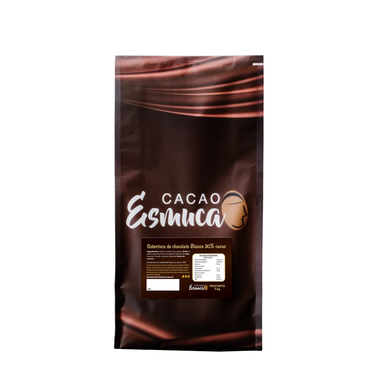 Cobertura Blanca 30 % Esmuca Alba · bolsa de 5 kg · 5 unidades