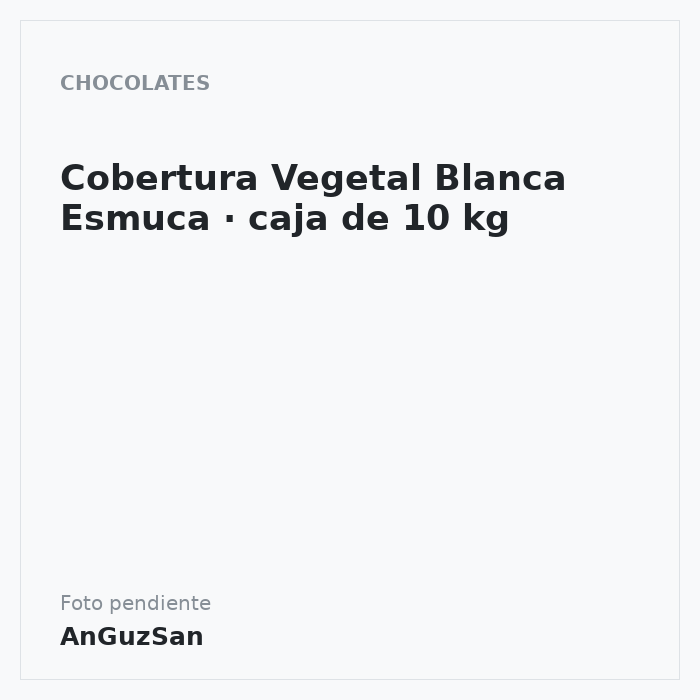 Cobertura Vegetal Blanca Esmuca · caja de 10 kg · 10 unidades