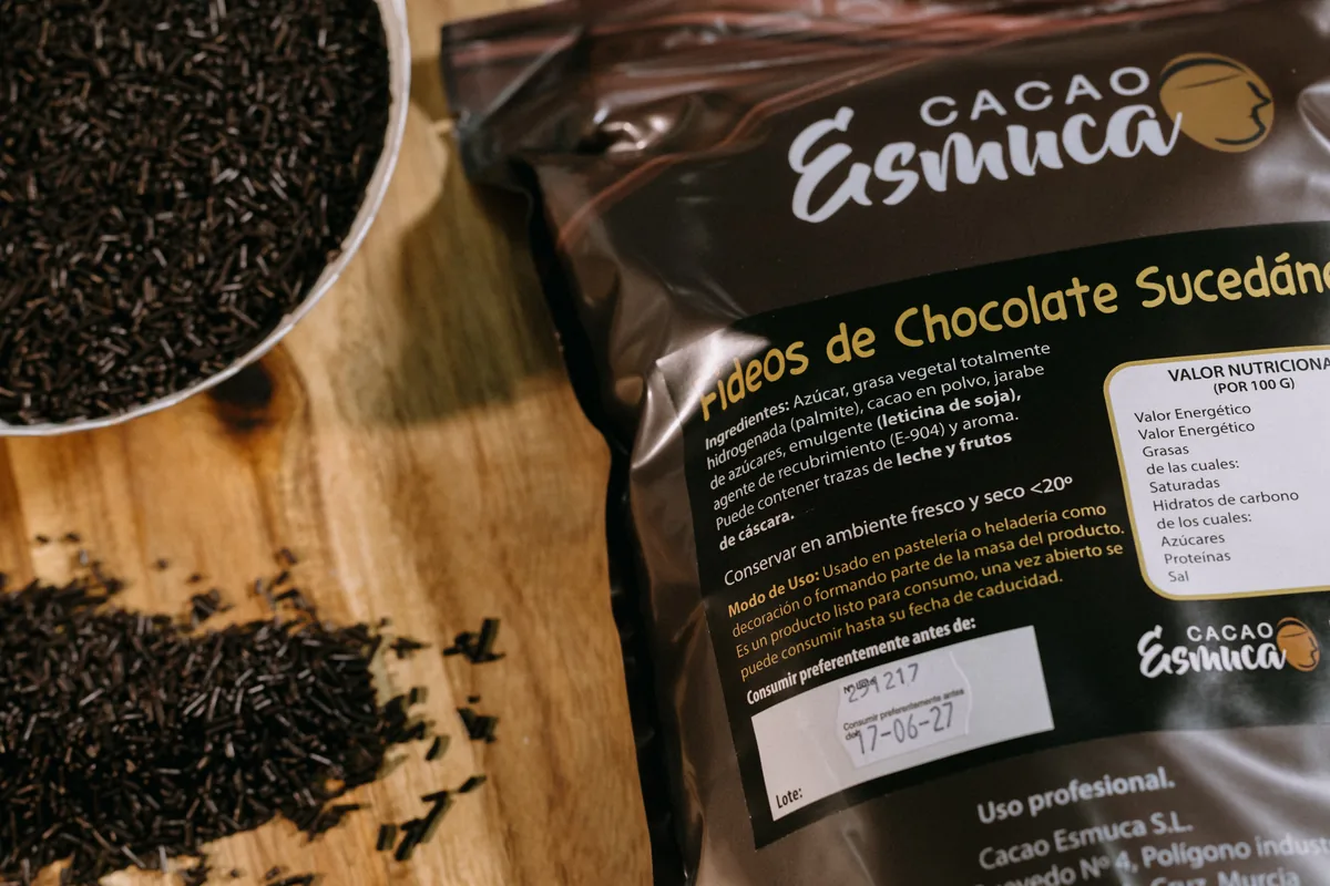 Fideos Sucedáneo de Chocolate Esmuca · bolsa de 2 kg · 2 unidades