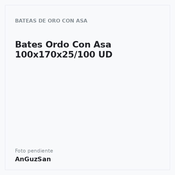 Bates Ordo Con Asa 100x170x25/100 UD · Vifra