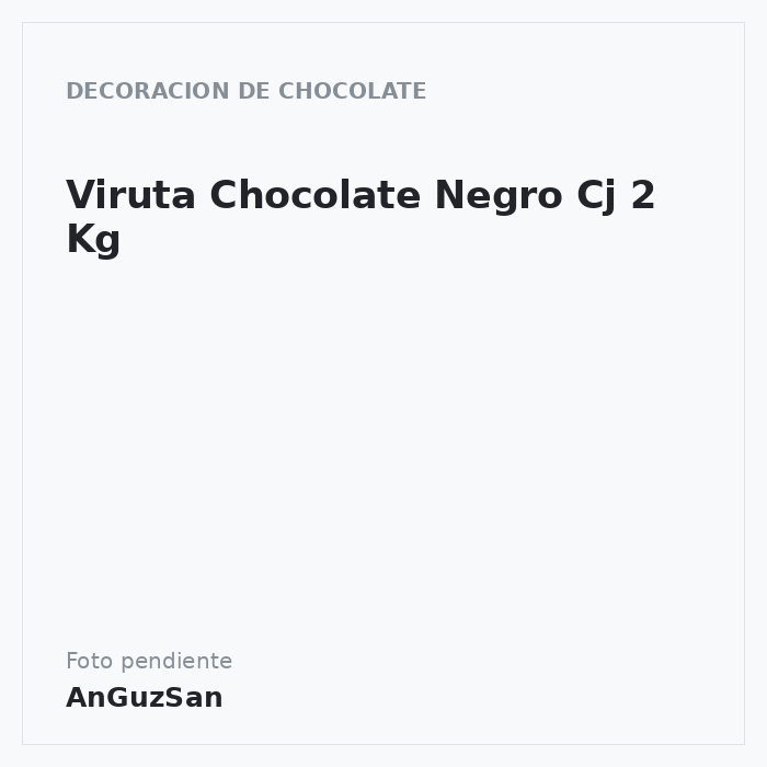 Viruta Chocolate Negro Cj 2 Kg