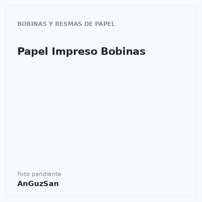 Papel Impreso Bobinas · Vifra