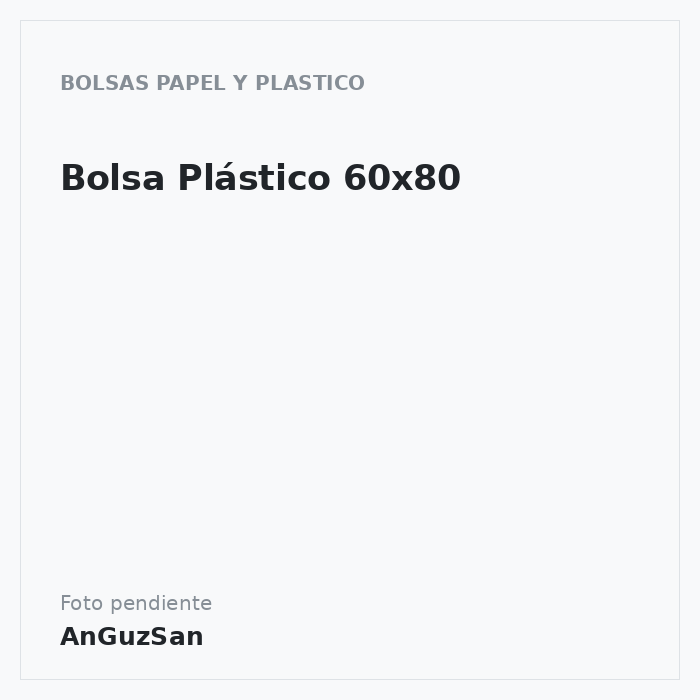 Bolsa Plástico 60x80 · Vifra
