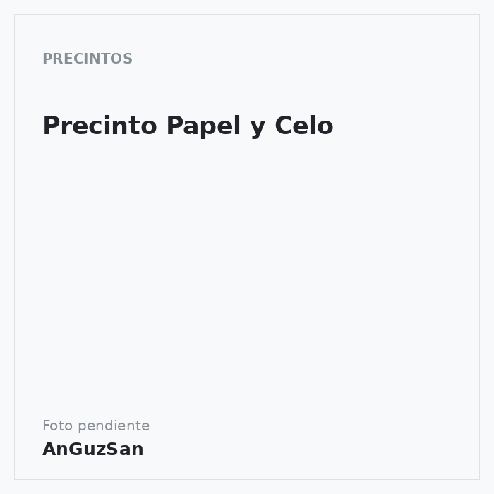 Precinto Papel y Celo · Aceman