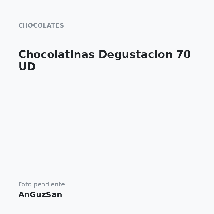 Chocolatinas Degustacion 70 UD · Vifra
