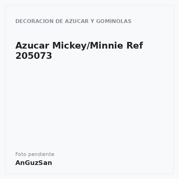 Azucar Mickey/Minnie Ref 205073 · Vifra